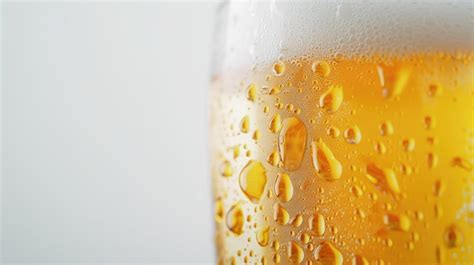 Premium Photo Frosty Glass Of Light Beer Isolated On A White Background