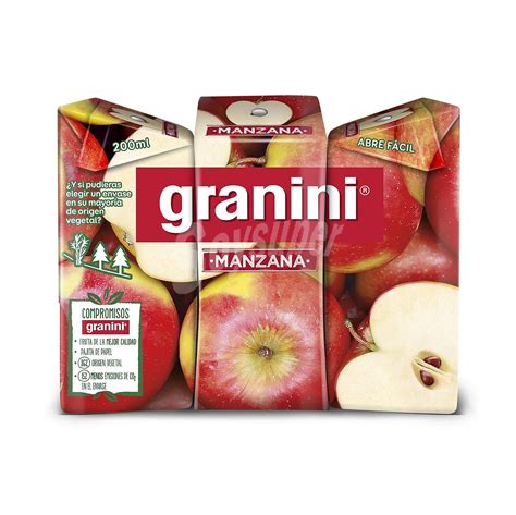 Granini Zumo de manzana Granini Pack 3 minibrik 20 cl