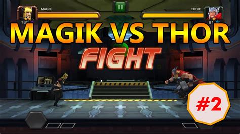 Marvel Contest Of Champions Gameplay Magik Vs Thor Youtube