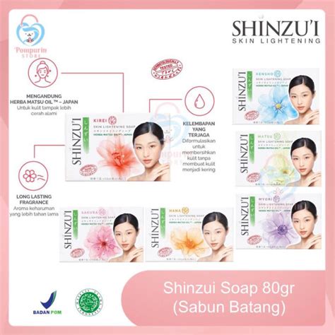 Shinzui Skin Lightening Bar Soap Gr Sabun Mandi Batang Shinzui