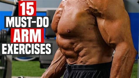 15 Must Do Arm Exercises With Resistance 💪 Build Bigger Stronger Arms Youtube