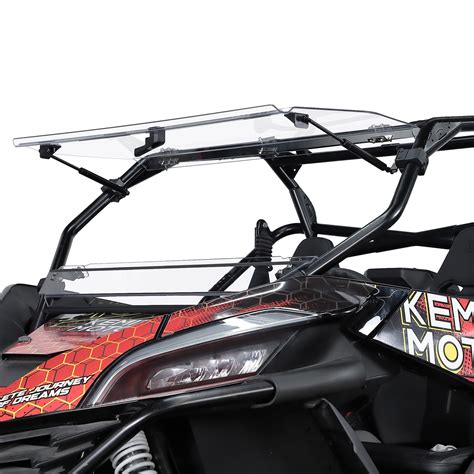 KEMIMOTO Flip Windshield Compatible With 2022 2023 CFMOTO ZForce 950 HO