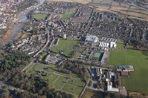 Aerial photography of Chester aerial view of West Cheshire College ...