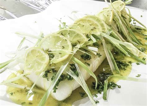 Oven Baked Sea Bass with Lemon Ginger Sauce - Only Gluten Free Recipes