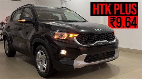 New Kia Sonet HTK Plus 2023 Review On Road Price Features Interior