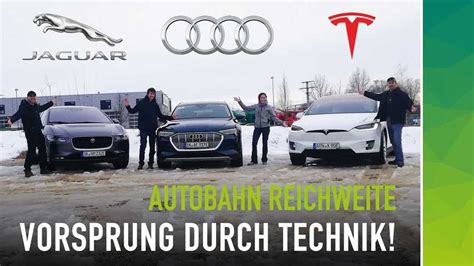 EV Range Test: Tesla Model X Vs. Audi e-tron & Jaguar I-Pace: Video ...