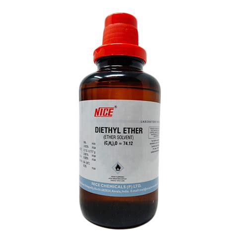 Nice D11529 Diethyl Ether Ether Solvent 98 500 Ml At Rs 375500ml