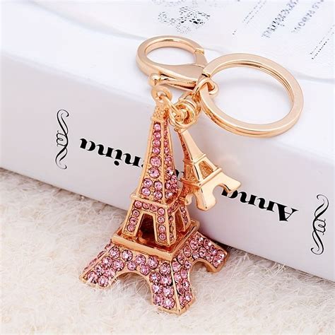 Pc Eiffel Tower Car Keychain Cycling Women S Bag Pendant Metal