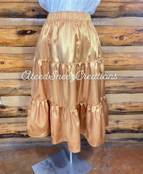 Navajo Traditional Satin Skirts 3 Tiered Satin Skirts Tiered Skirts