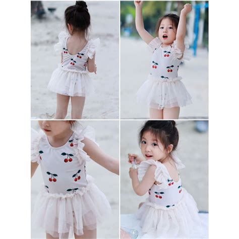 Qccc Bikini Beach Outfit Set With Free Hat For Korean Baby Cover From Kg Shopee Philippines