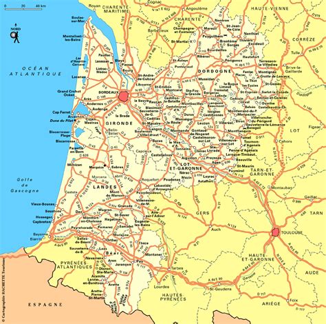 carte du sud ouest de la france voyage carte plan