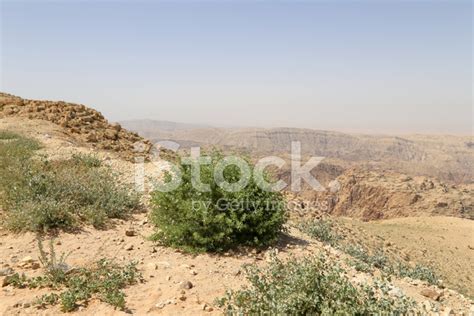 Desert Mountain Landscape, Jordan, Middle East Stock Photo | Royalty ...