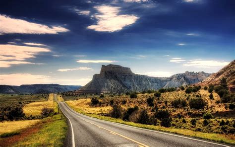 Wallpaper Landscape Hill Nature Grass Sky Field Evening