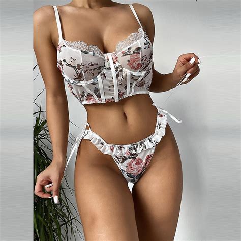 Sexy Lace Lingerie Set Women S Underwear Transparent Bra Panty Sets