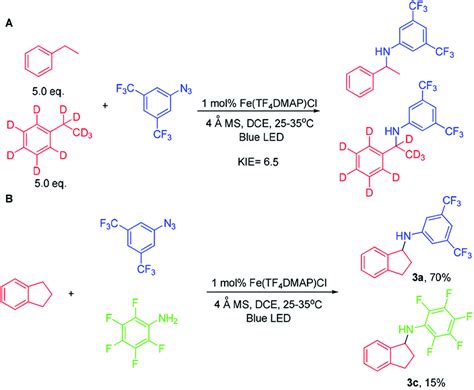 Iron Porphyrin Catalysed Light Driven CH Bond Amination And Alkene