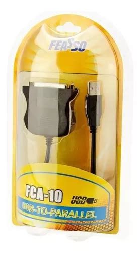 Cabo Usb Paralelo Db25 Fca 10 Feasso Cor Preto