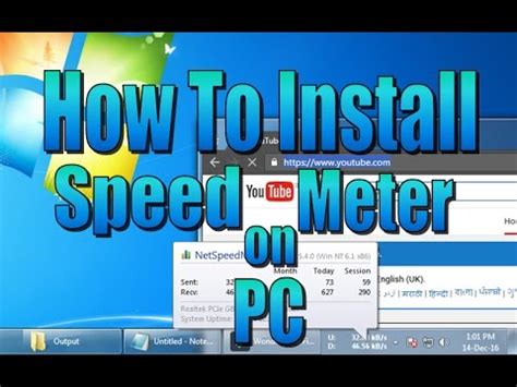 How To Install Net Speed Monitor On Pc Youtube