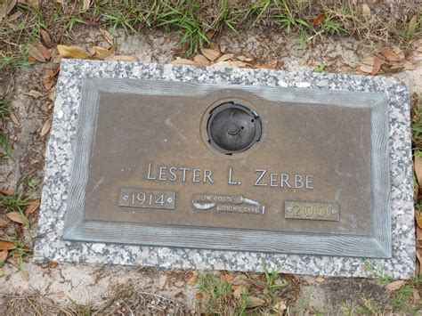 Lester Lesher Zerbe 1914 2001 Find A Grave Memorial