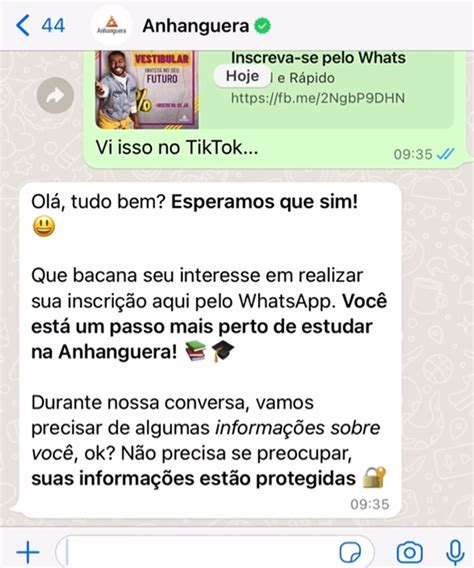 Anhanguera Oficial on Twitter Primeira interação x Como está hoje