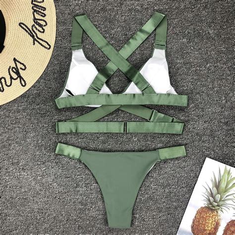 STRÓJ KĄPIELOWY SEXY BIKINI BANDAGE STRAPS Bibelocik Bibelocik