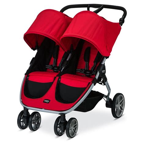 Britax 2016 B Agile Double Stroller Red Walmart