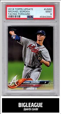 Topps Update Michael Soroka Atlanta Braves Us Rookie Psa Mint