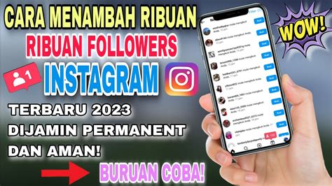 Cara Menambah Followers Instagram Real Permanent Youtube