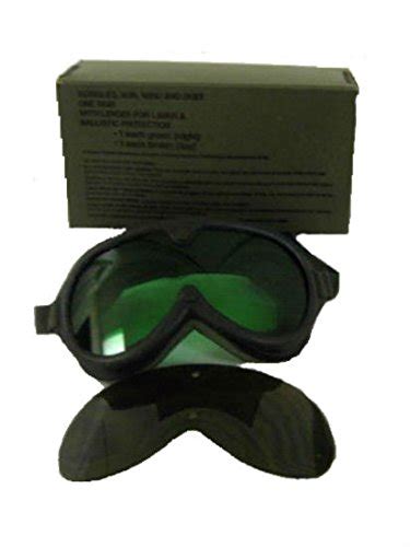 Authentic Us Military Issue Sun Wind And Dust Swd Goggles With Type 5 Green Night And Type 6