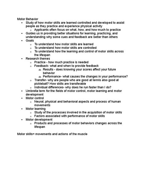 Human Motor Behavior An Introduction 4