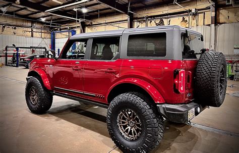 37 Tires On Rapid Red First Edition Bronco W Painted Flares