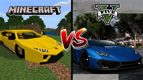 Gta Lamborghini Vs Minecraft Lambo Which Is Better Youtube