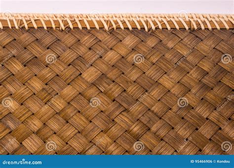 Braided Rattan Mat Stand Food Stock Photo Image Of Menu Rattan