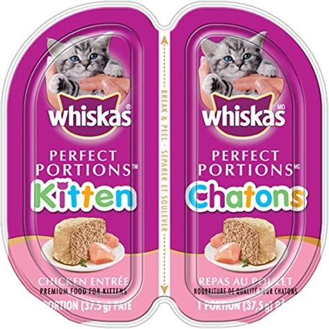 Whiskas Perfect Portions Kitten Wet Cat Food Pat Chicken Entr E G