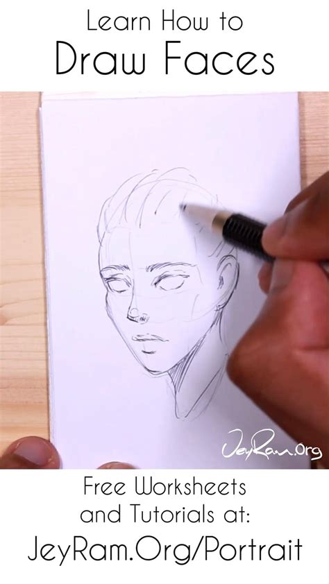 How To Draw The Head Free Worksheet Video Tutorial Artofit