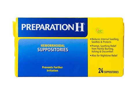 Viên đặt Trĩ Preparation H Suppositories Giúp Giảm Tạm Thời Các Triệu