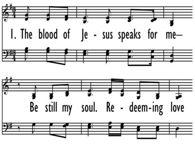 THE BLOOD OF JESUS SPEAKS FOR ME | Digital Songs & Hymns