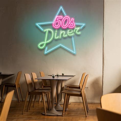 50s Diner Star Led Neon Sign Page 1 Neonniche