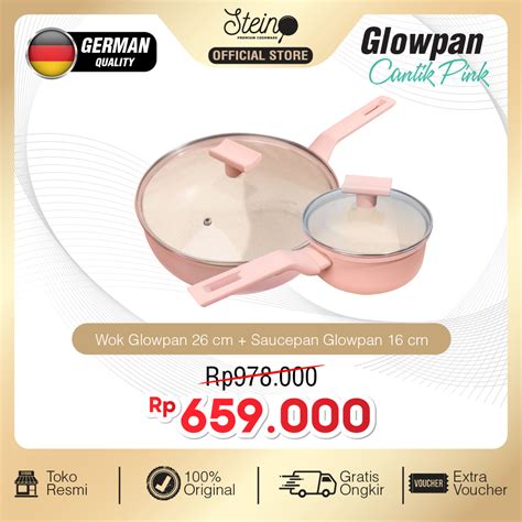 Jual STEIN Paket Cantik Glowpan Panci German Quality Anti Lengket Wok