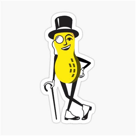 Mr Peanut Sticker For Sale By Thebestart2022 Redbubble