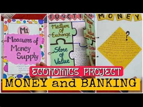 MONEY AND BANKING ECONOMICS PROJECT FILE CLASS 12 YouTube