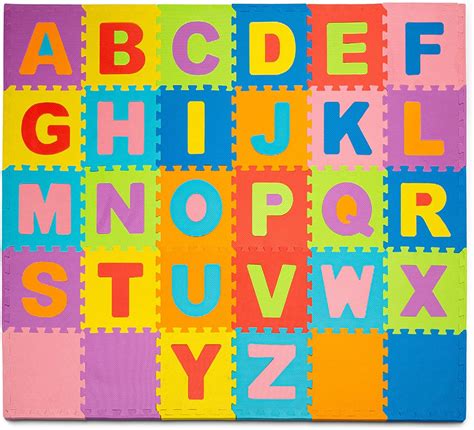 Toyvelt Foam Puzzle Floor Mat For Kids Interlocking Play Mat With Co