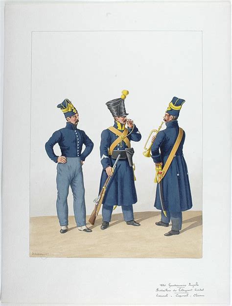 Auguste De Moltzheim Gendarmerie Royale Bataillon Des Voltigeurs