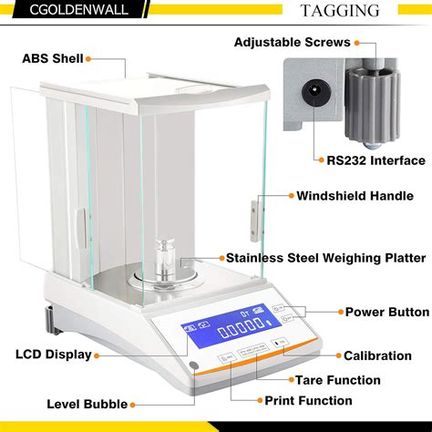 Cgoldenwall Mg Balanza Anal Tica De Alta Precisi N Oz Balanza De Laboratorio Digital