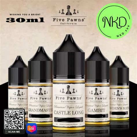 Five Pawns Salt 10ml 30ml Black Flag Risen Bowden S Mate Gambit