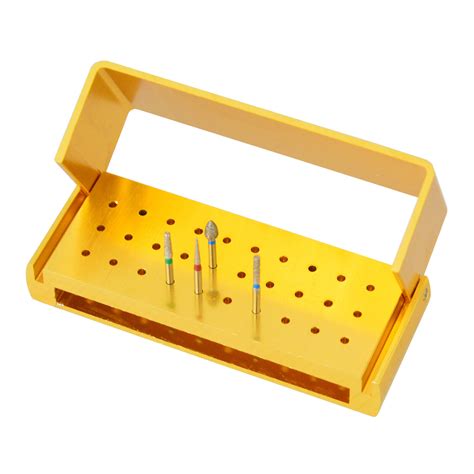 Dental Bur Burs Holder Block Disinfection Box Aluminium Autoclave