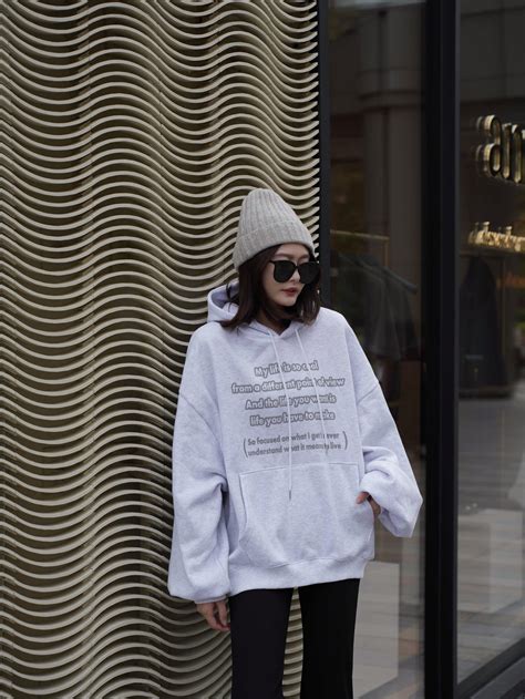 韓國寬鬆字母印花帽T | La Magic