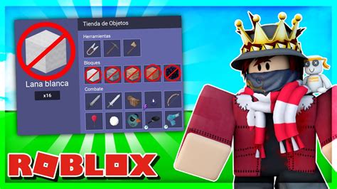 Roblox Bedwars Pero No Puedo Usar Bloques No Blocks Challenge Youtube