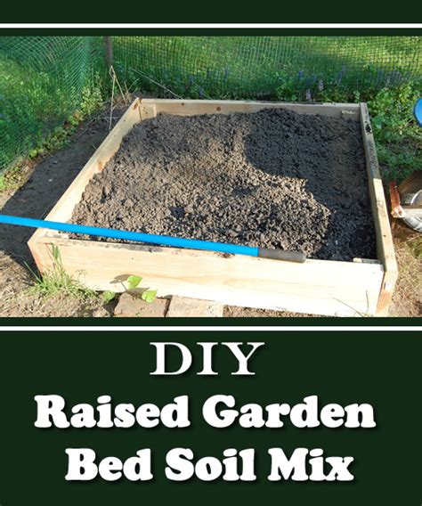 Diy Raised Garden Bed Soil Mix