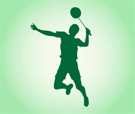 vector badminton player  vector art  vecteezy