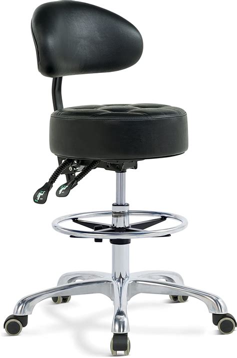 Amazon.com: Lilfurni Swivel Rolling Stool Round Chair,Thick Sturdy